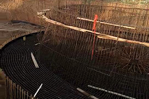 朔州砼烟囱新建施工现场