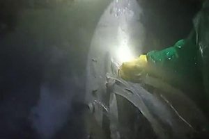 朔州消防水池堵漏现场